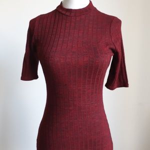 Missguided high-neck ribbed dress, size S